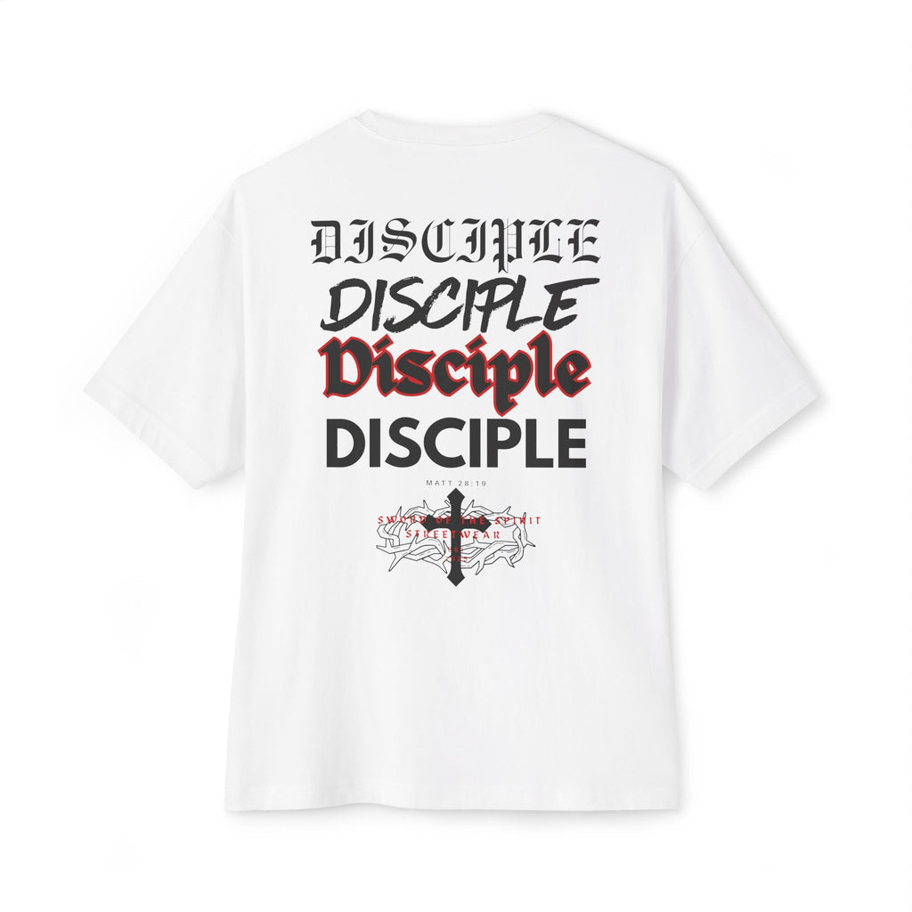 Disciple Logo Tee || Oversized Box Fit || Christian Faith-Based Graphic T-Shirt