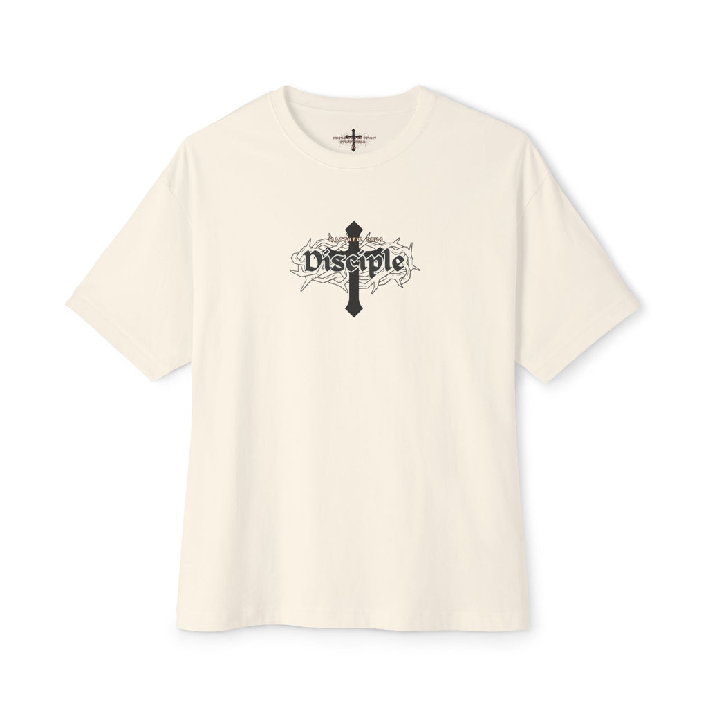 Disciple Logo Tee || Oversized Box Fit || Christian Faith-Based Graphic T-Shirt