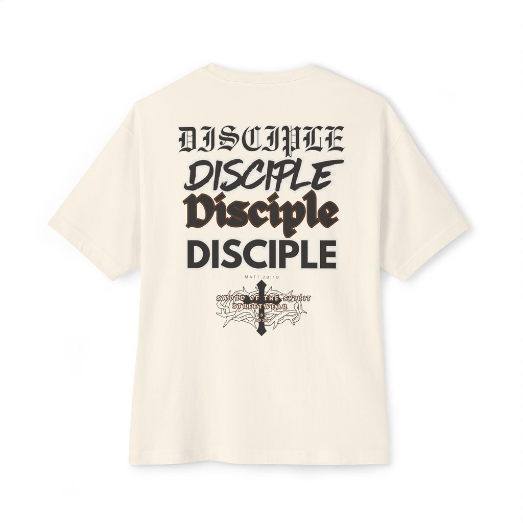 Disciple Logo Tee || Oversized Box Fit || Christian Faith-Based Graphic T-Shirt