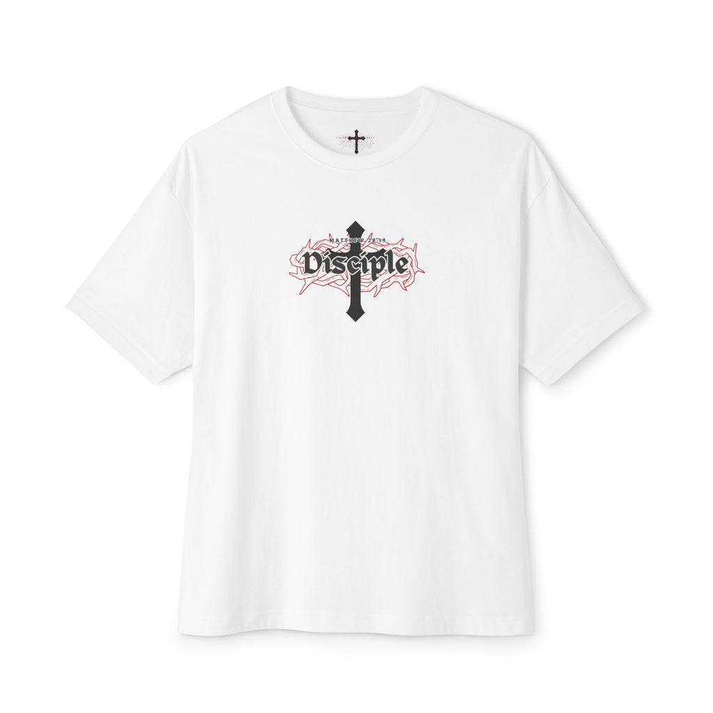 Disciple Logo Tee || Oversized Box Fit || Christian Faith-Based Graphic T-Shirt