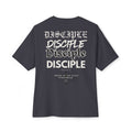 “Stealth” Disciple Logo Tee || Oversized Box Fit || Christian Faith-Based Graphic T-Shirt